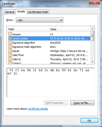EXTOL Public Certificate Windows Serial Number Screenshot